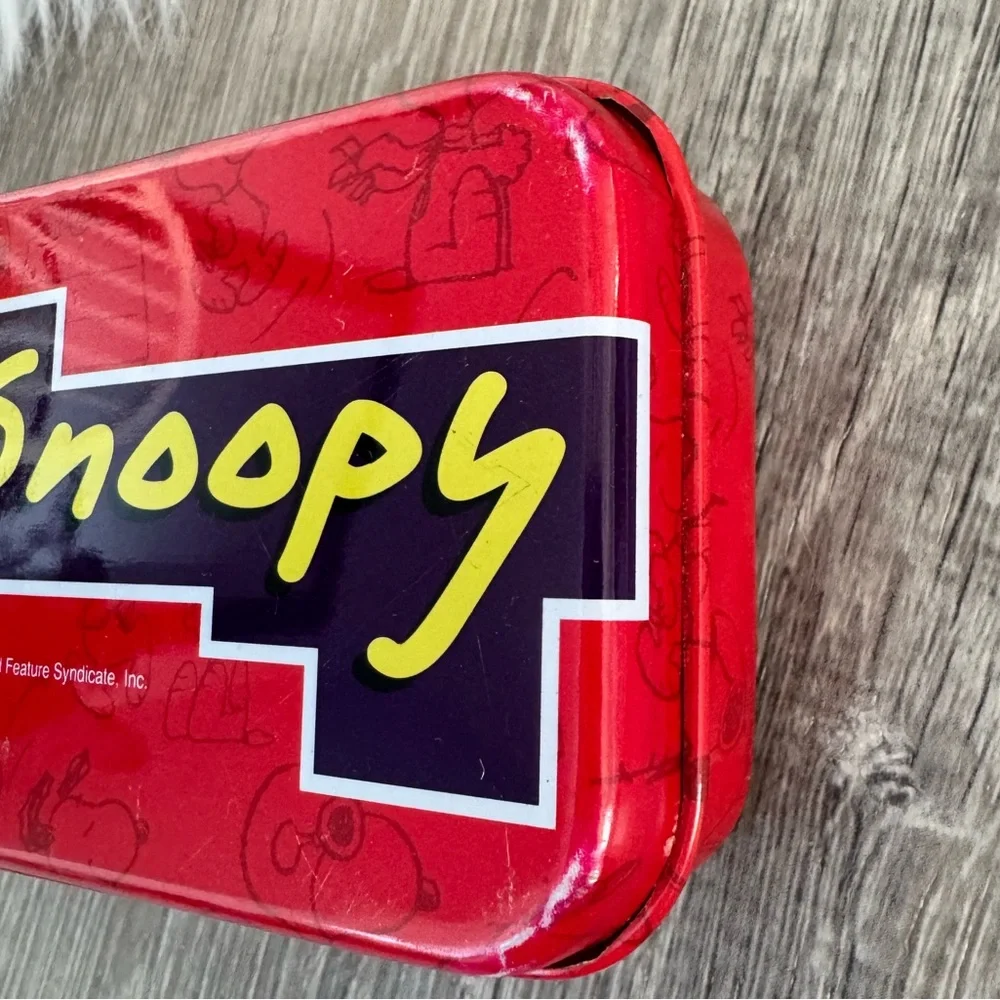 Vintage Red Snoopy Pencil Case